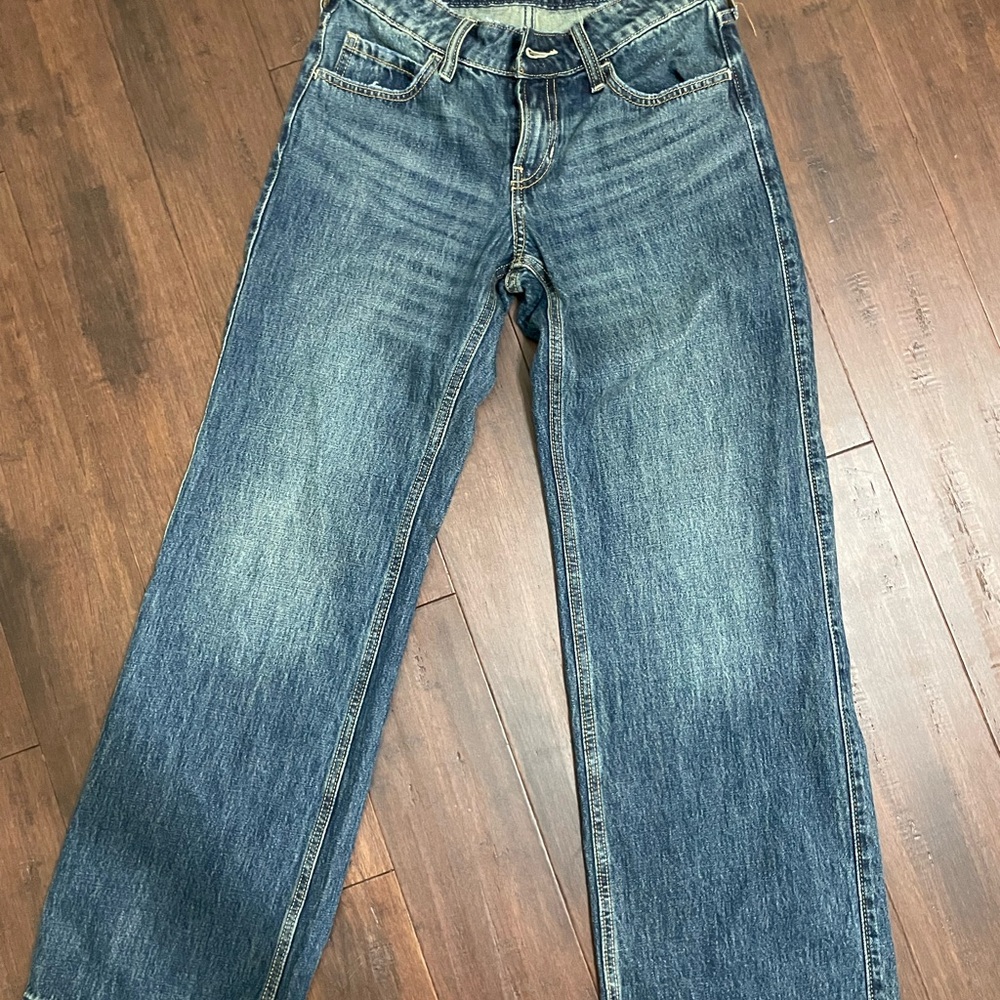 Hollister Dark Blue Low-Rise Baggy Jeans